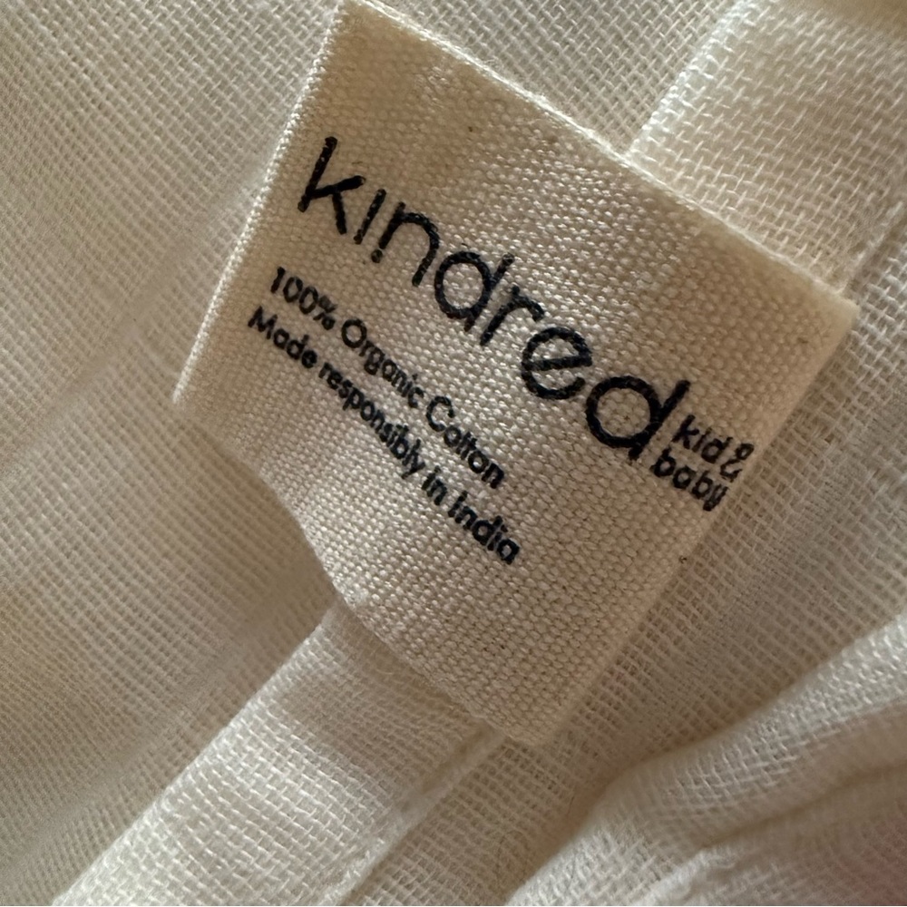 kindred baby cotton blanket, oversized. Ivory color. Like 
new